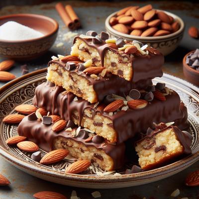 Image of Chocolate Chip Dipped Almond Fingers