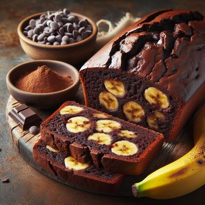 Image of Chocolate Chocolate Banana Bread