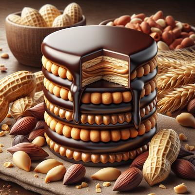 Image of Chocolate Dipped Peanut Butter Sandwich Cookies