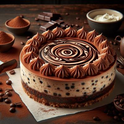 Image of Chocolate Espresso Swirl Cheesecake