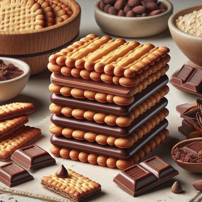 Image of Chocolate Filled Graham Cracker Treats Kid Friendly