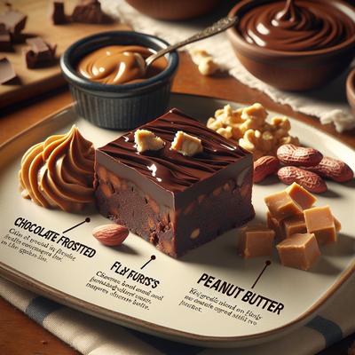 Image of Chocolate Frosted Peanut Butter Fudge