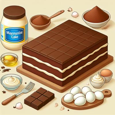 Image of Chocolate Mayonnaise Sheet Cake