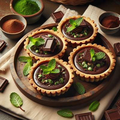 Image of Chocolate Mint Cookie Tarts