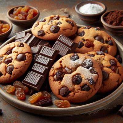 Image of Chocolate Molasses Raisin Cookies