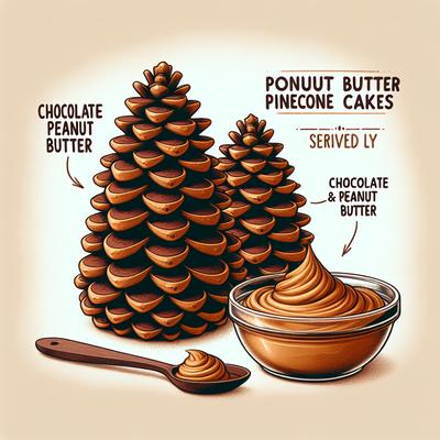 Image of Chocolate Peanut Butter Pinecone Cakes