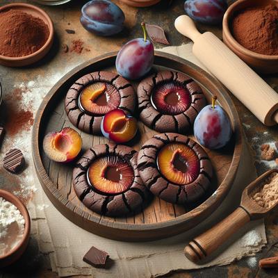 Image of Chocolate Plum Thumbprints