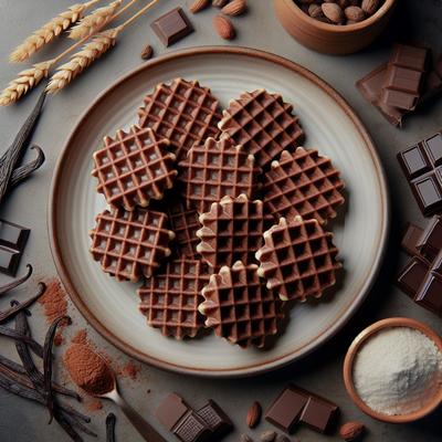 Image of Chocolate Waffle Drops Cookies