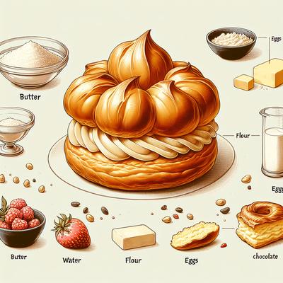 Image of Choux Pastry for Cream Puffs Eclairs Etc