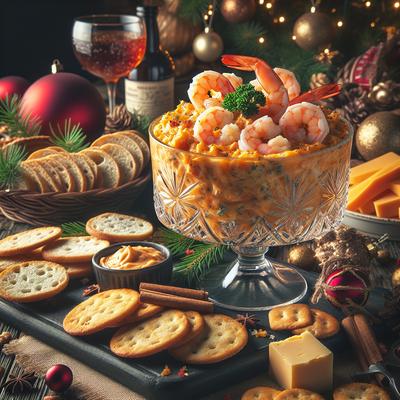 Image of Christmas Cheer or Any Time of Year Cheese Shrimp Spread