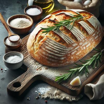 Image of Ciabatta with Hints of Rosemary Bread Machine