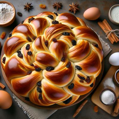 Image of Cinnamon Raisin Swirl Challah