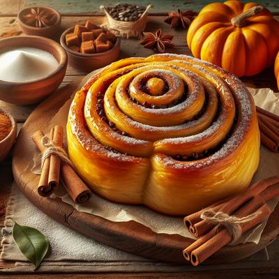 Image of Cinnamon Swirl Pumpkin Rolls