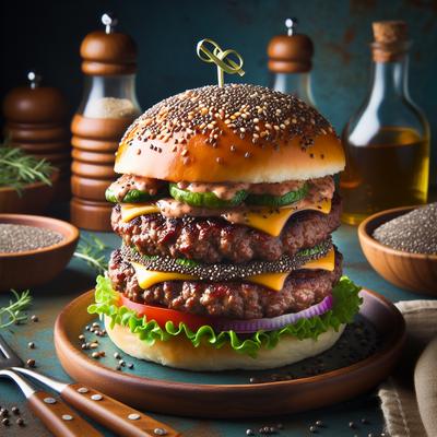 Image of Circus Burgers with Lean Ground Beef and Chia Seeds