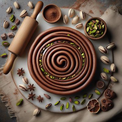Image of Cocoa Pistachio Pinwheels