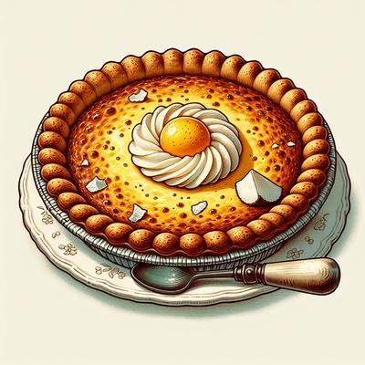 Image of Coconut Custard Pie Tammy's Blend Pie