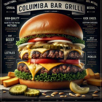 Image of Columbia Bar Grill's Grain Cheeseburgers
