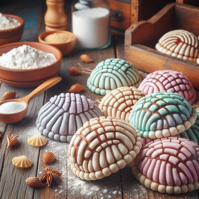 Image of Conchas Mexican Sweet Topped Buns