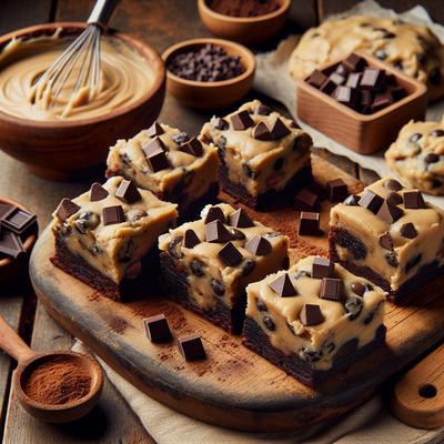 Image of Cookie Dough Brownies Amazing