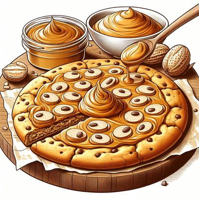 Image of Cookie Pizza with Peanut Butter