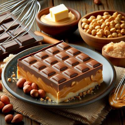 Image of Copycat Reeses Peanut Butter No Bake Bar
