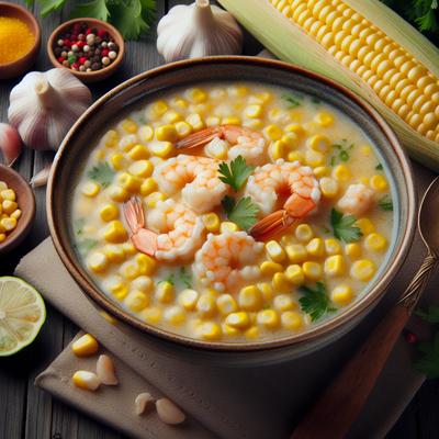 Image of Corn and Shrimp Soup