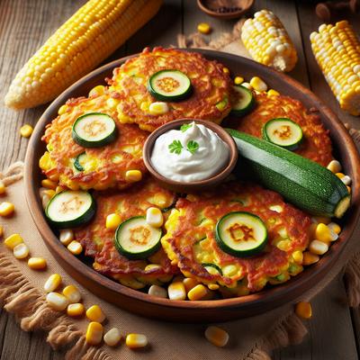Image of Corn and Zucchini Fritters