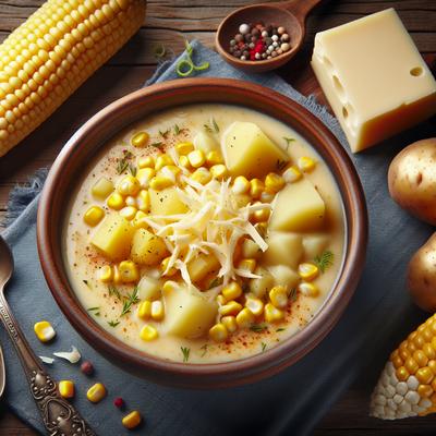 Image of Corn Potato and Cheese Soup