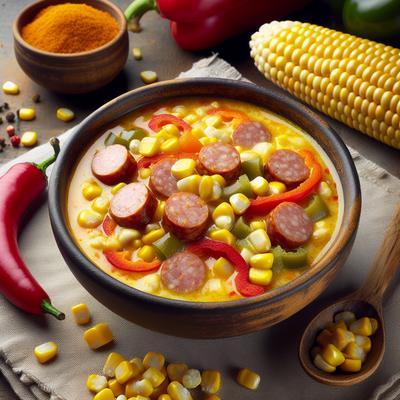 Image of Corn Sausage and Bell Pepper Chowder