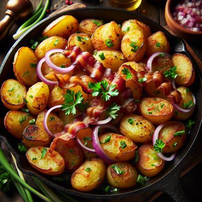 Image of Country Style Fried Skillet Potatoes