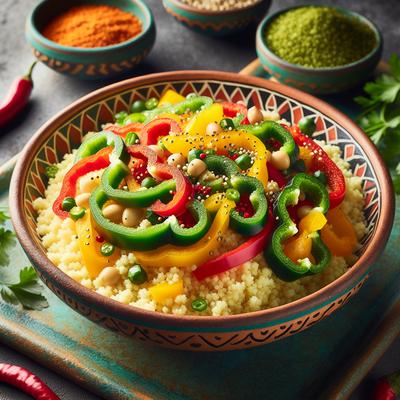Image of Couscous with Three Peppers