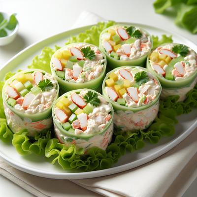 Image of Crab Salad Roll Ups
