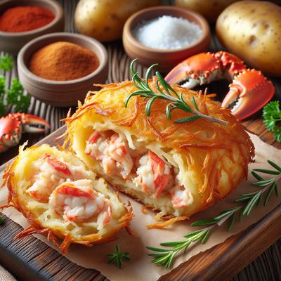 Image of Crab Stuffed Hash Browns