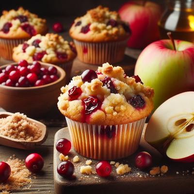 Image of Cranberry Apple Crumble Muffins