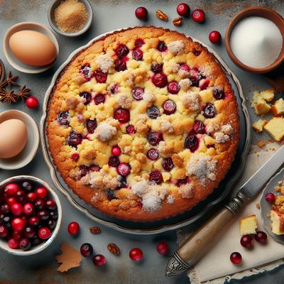 Image of Cranberry Streusel Cake