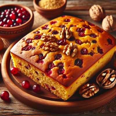 Image of Cranberry Walnut Cornbread