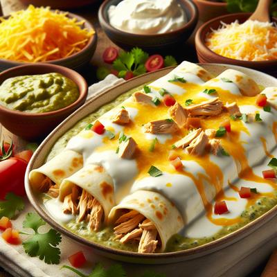 Image of Cream Cheese Chicken Enchiladas