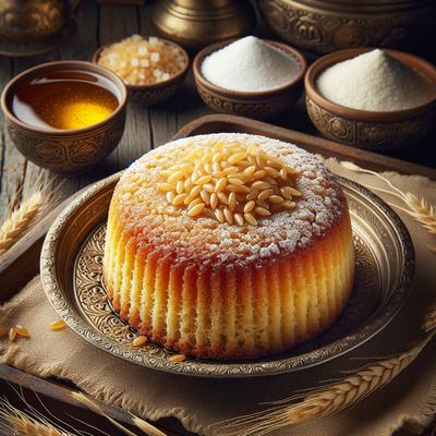 Image of Cream of Wheat Cake Basboosa