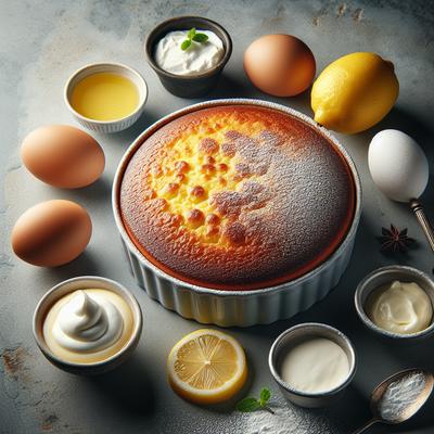 Image of Creamy Baked Lemon Pudding Cake
