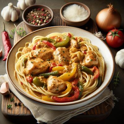 Image of Creamy Cajun Chicken Spaghetti