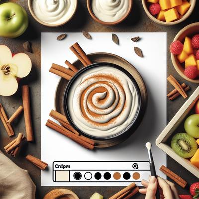 Image of Creamy Creamless Cinnamon Yogurt Fruit Dip
