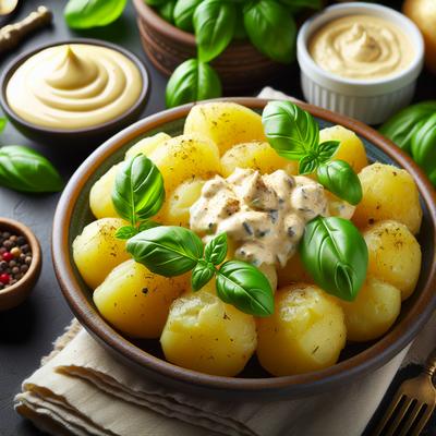 Image of Creamy Dijon Potato Salad with Basil