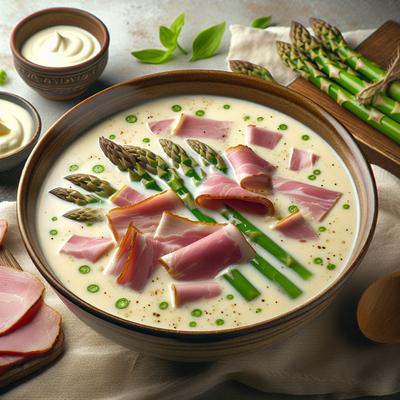 Image of Creamy Ham and Asparagus Soup
