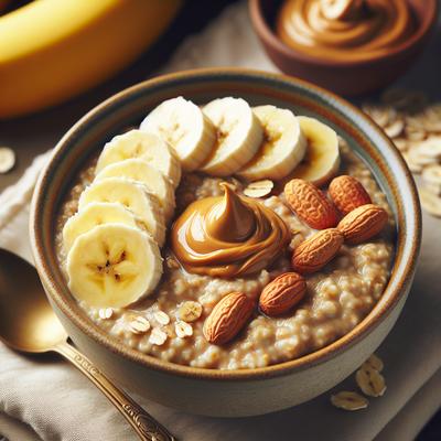 Image of Creamy Peanut Butter Banana Oatmeal