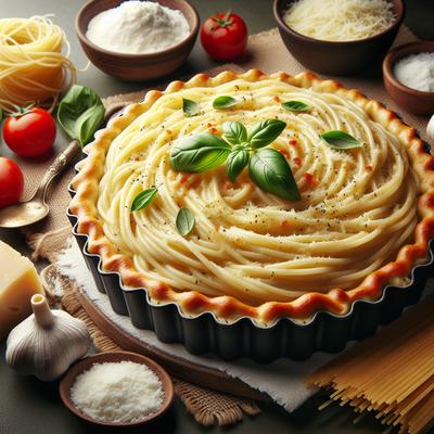 Image of Creamy Spaghetti Pie