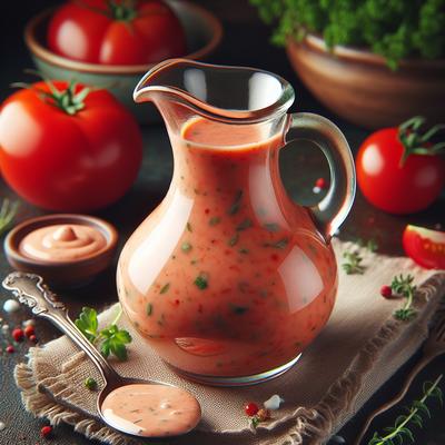 Image of Creamy Tomato Herb Salad Dressing