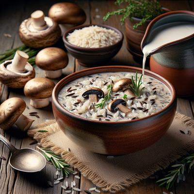 Image of Creamy Wild Rice and Mushroom Soup