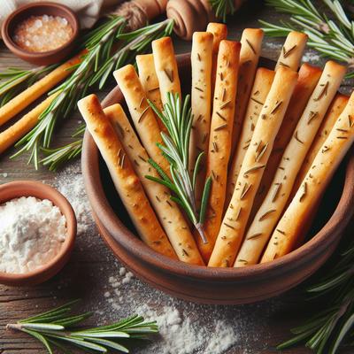Image of Crisp Rosemary Breadsticks