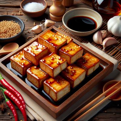 Image of Crispy Tofu with Sweet Tangy Glaze