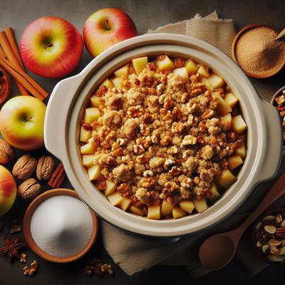 Image of Crock Pot Apple Nut Streusel